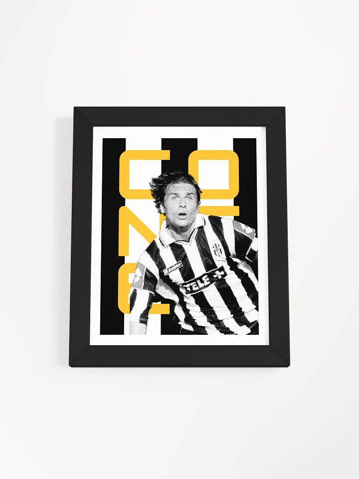 Antonio Conte BW Juventus Name Art Framed Print product image (2)