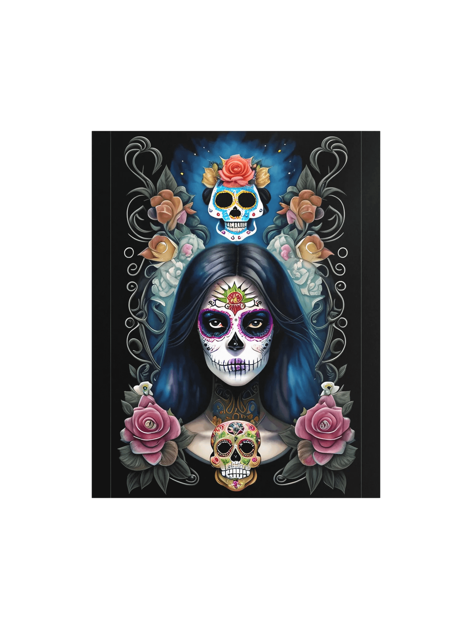 Sugar Skull Art - Girl in Skull Makeup Poster product image (2)