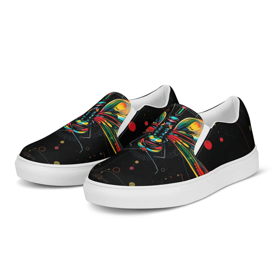 Women's Brilliant Dragonfluy slip on canvas shoes product image (3)