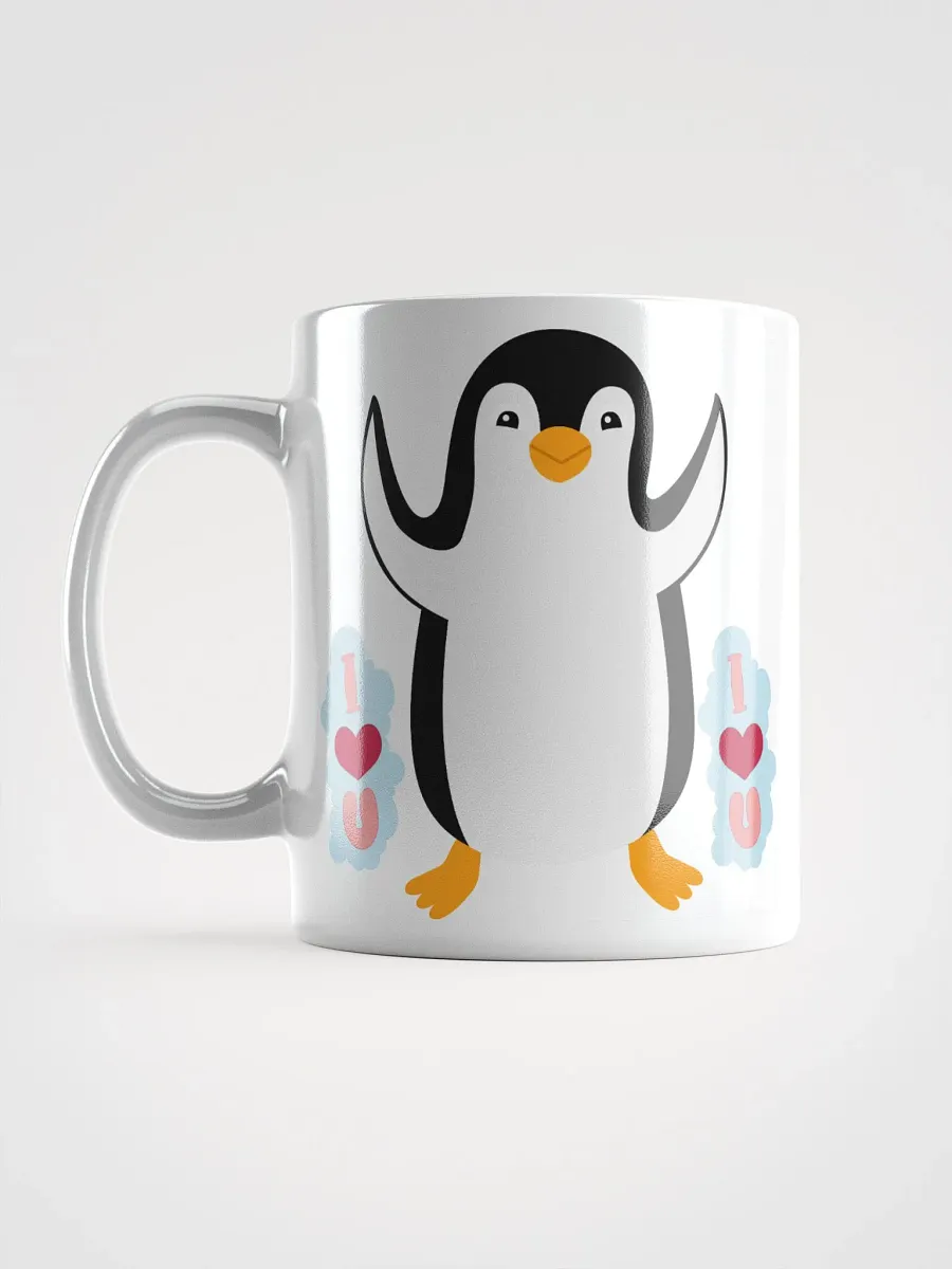 White Glossy Mug Pengiun product image (6)