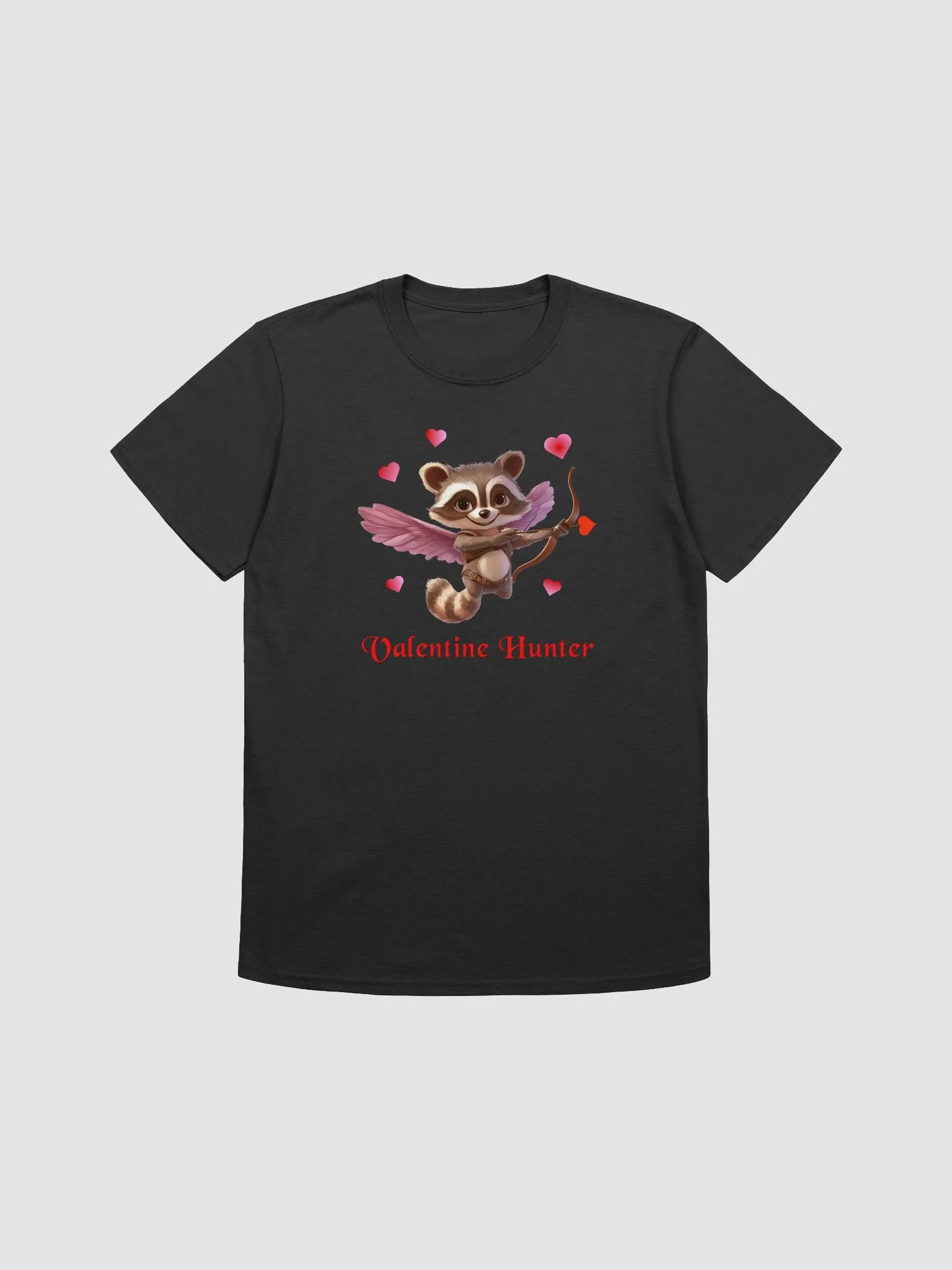 Cupid Raccoon Valentine Hunter T-Shirt product image (1)