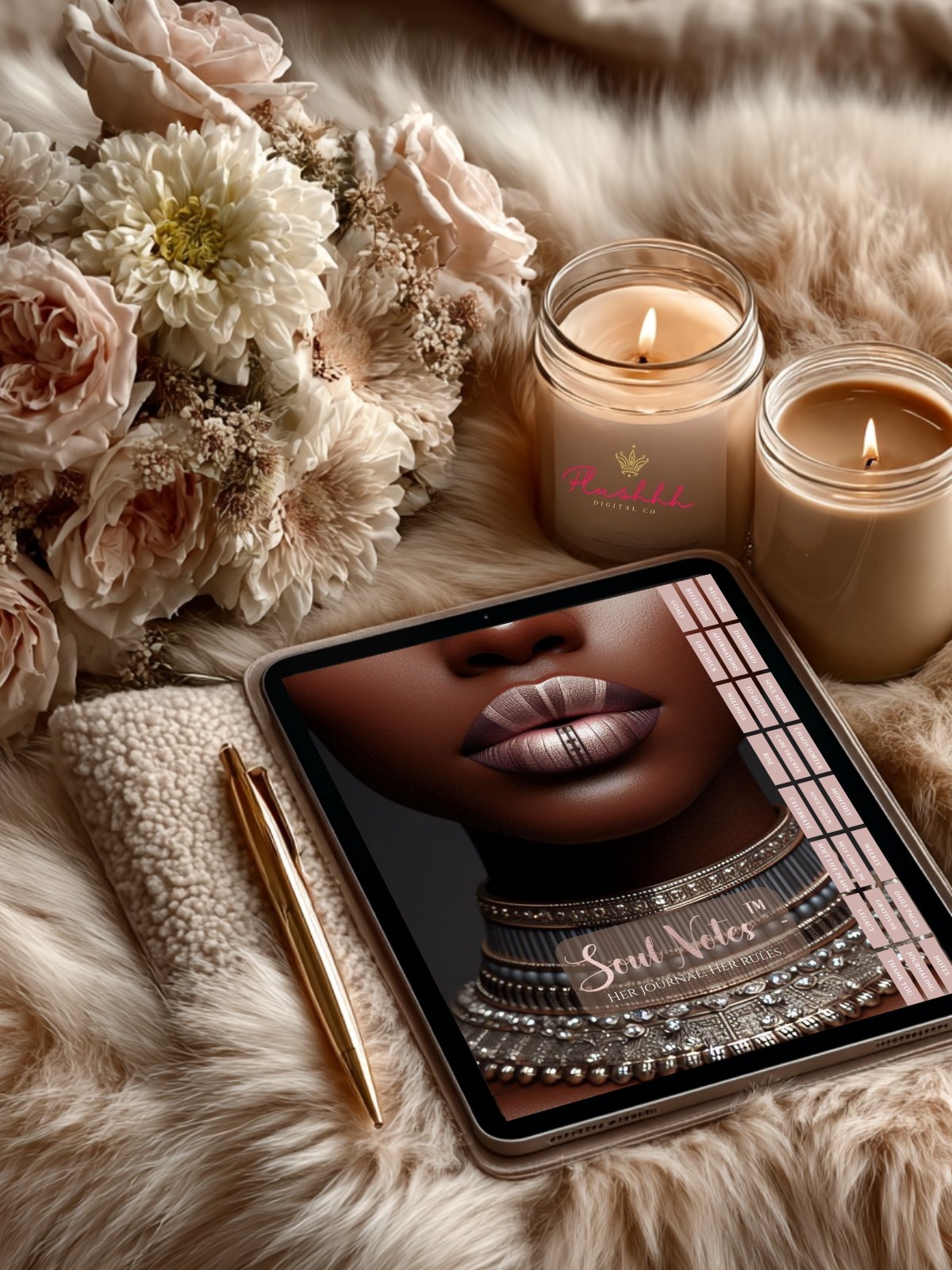 Soft Focus Series™ – Undated Monthly & Weekly Planner | Black Woman Edition product image (5)
