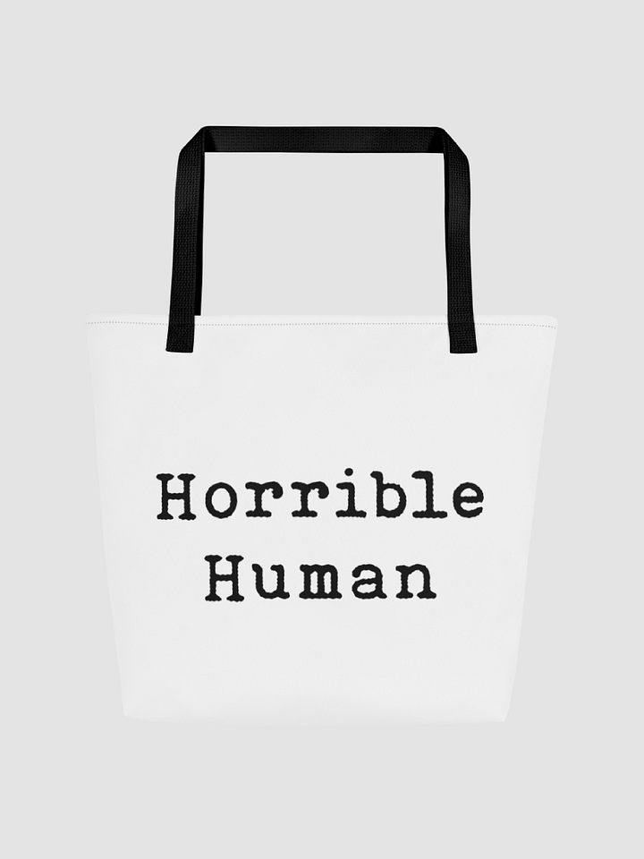 Horrible Human Lux Tote (white) product image (1)