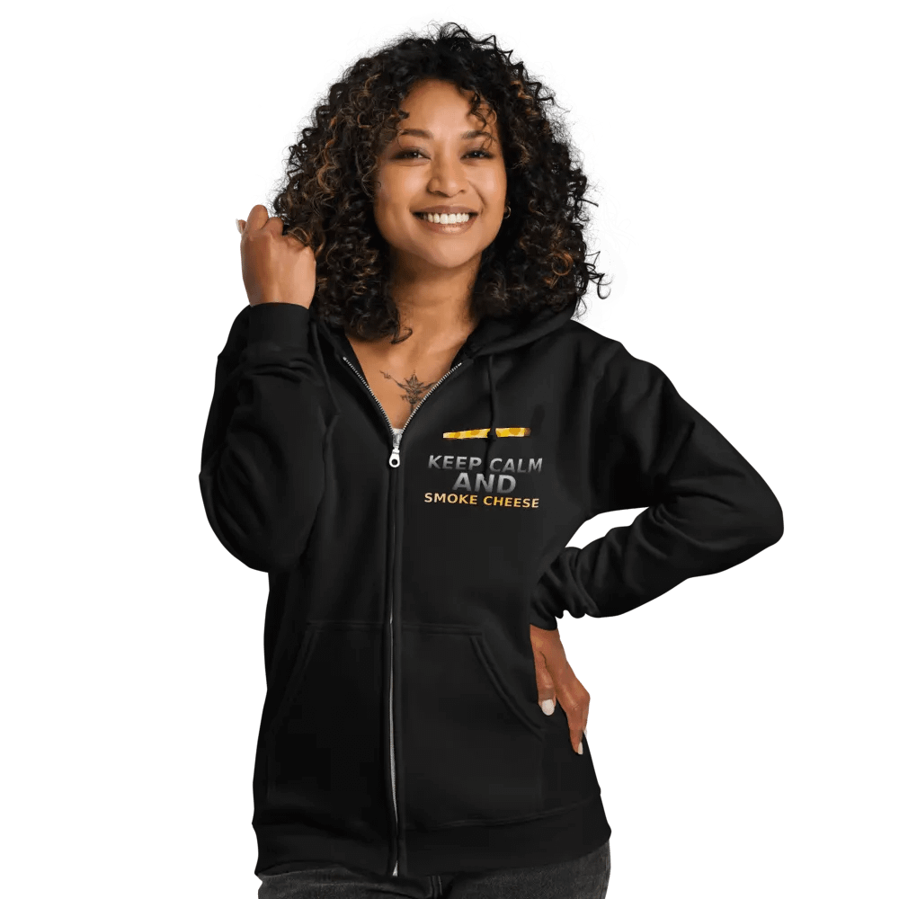 Cheese Smoking Hoodie (Zip Up) product image (7)