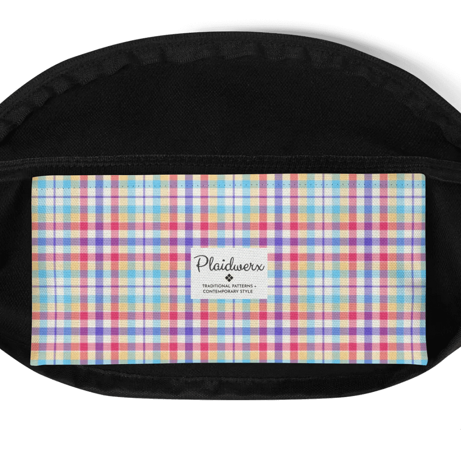 Purple, Pink, and Blue Plaid Fanny Pack product image (6)