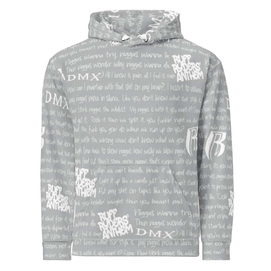 Ruff Ryders' Anthem - DMX - SILVER - Unisex Hoodie product image (2)