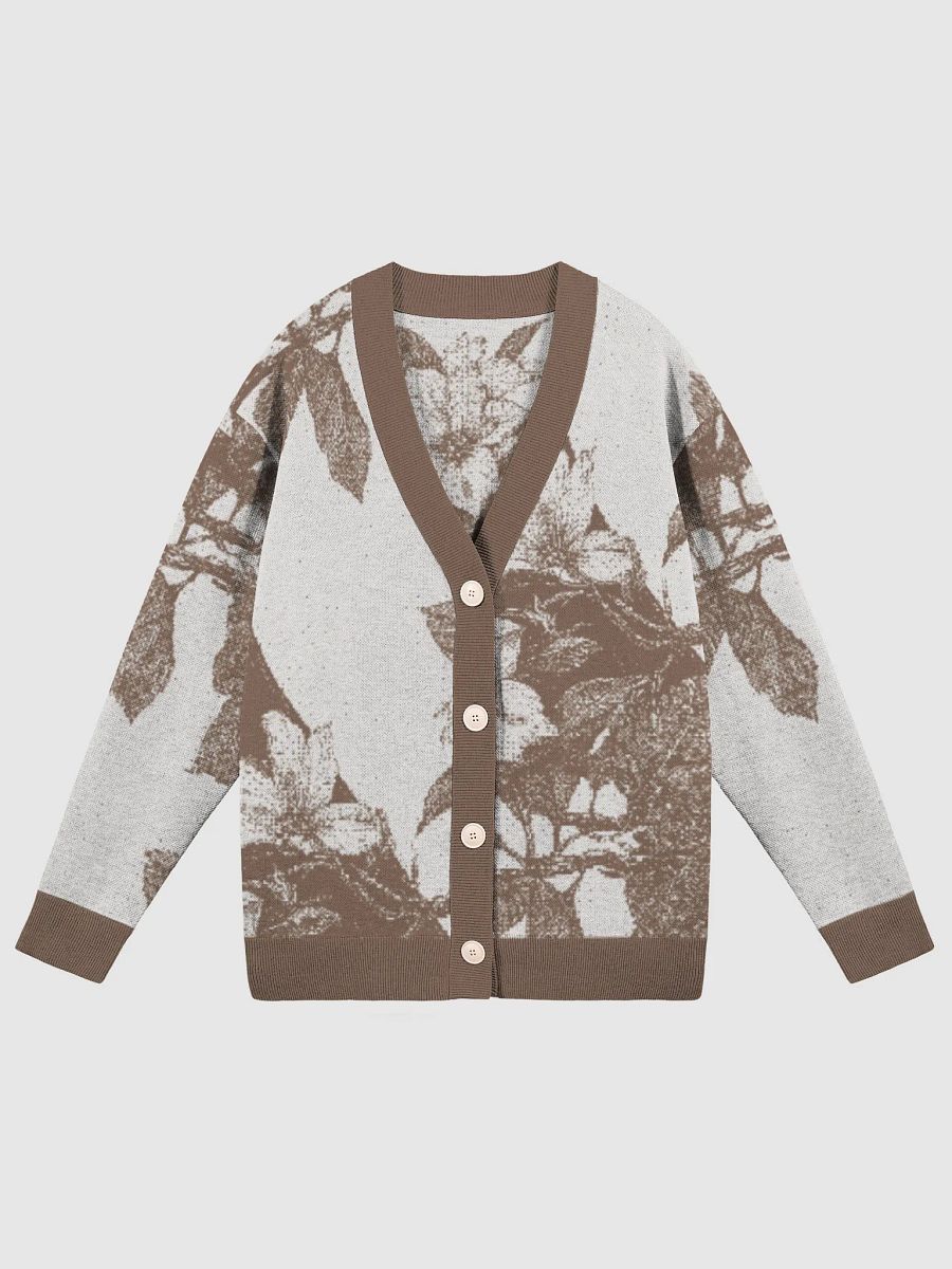 Vintage-Inspired Floral Fusion III Knitted Cardigan product image (3)