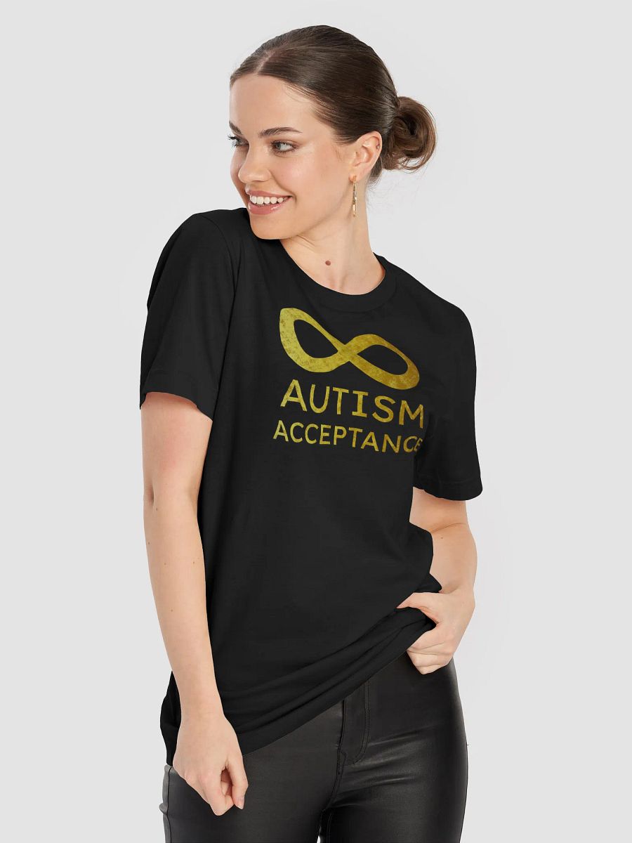 Golden Infinity Autism Acceptance T-Shirt (No Overlap Lines) product image (8)