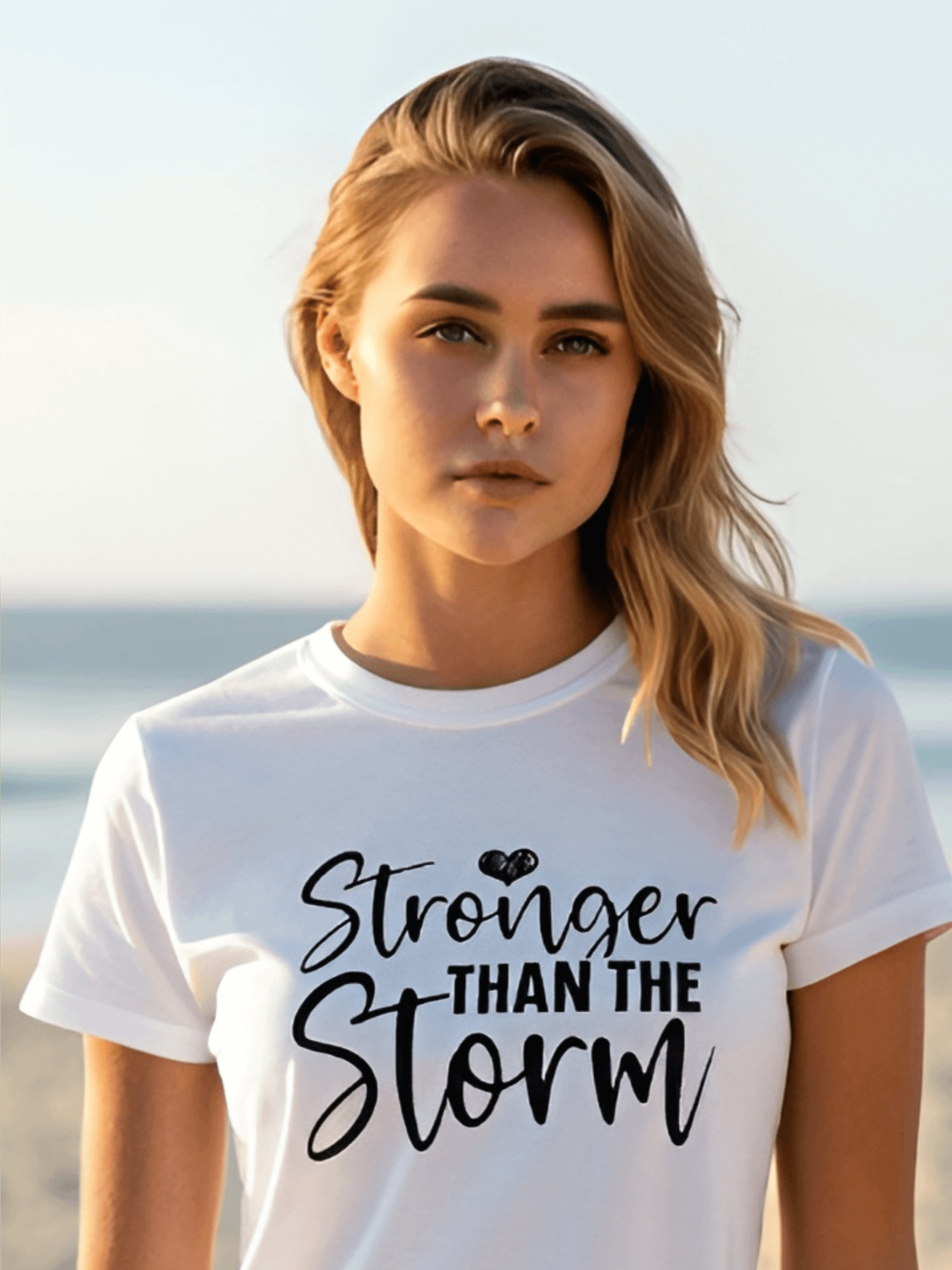 Stronger Than The Storm - Women's White T-Shirt product image (1)