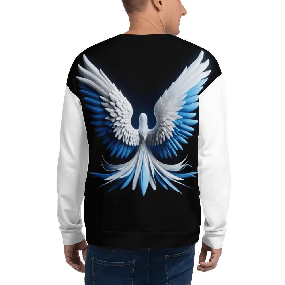 Angel and Cross - All-Over Unisex Sweatshirt #6 product image (4)