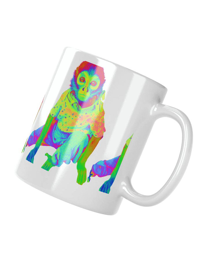 Taza Psicodélica Mono Blanco Brillante product image (5)