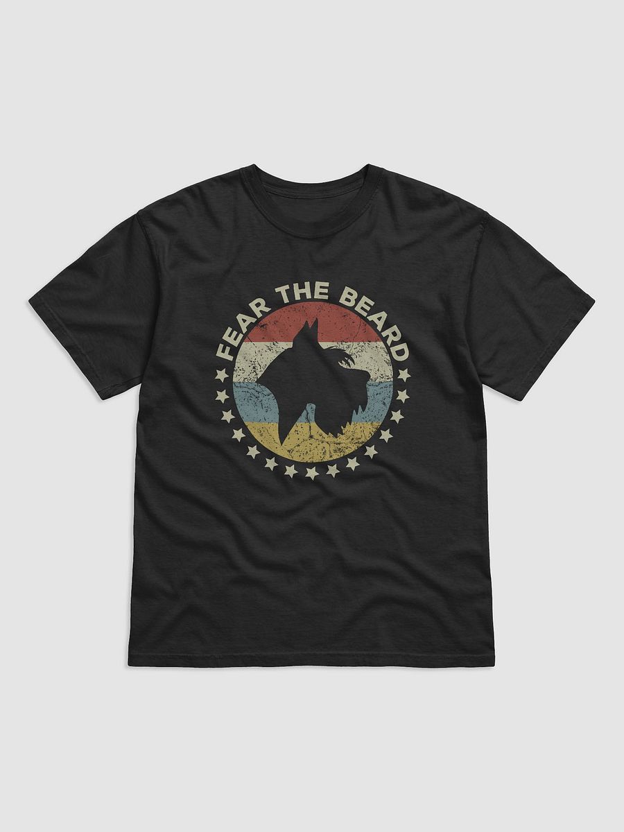 Fear the Beard Tee | Retro-Style T-Shirt for Schnauzer Dog Owners product image (2)