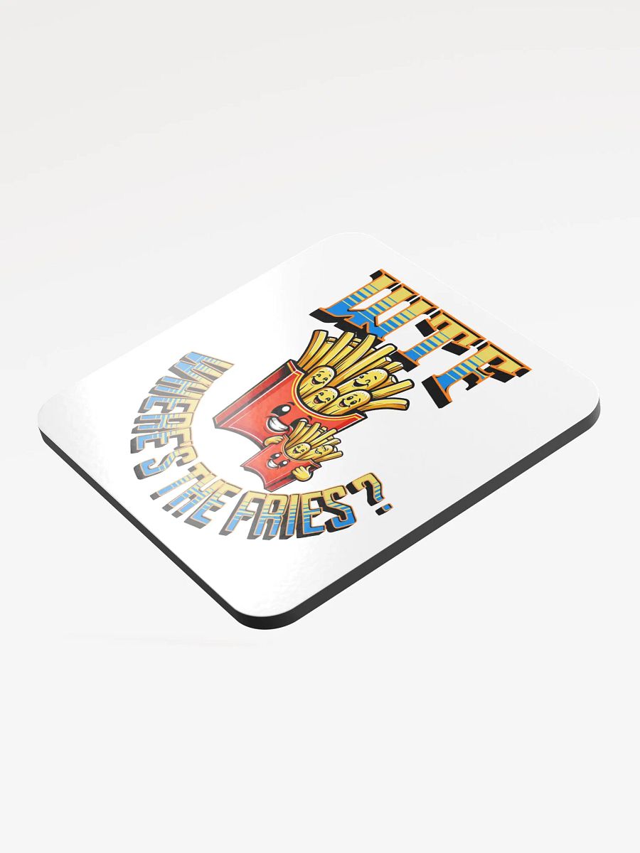 WTF Wheres The Fries Funky Cork Coaster product image (4)