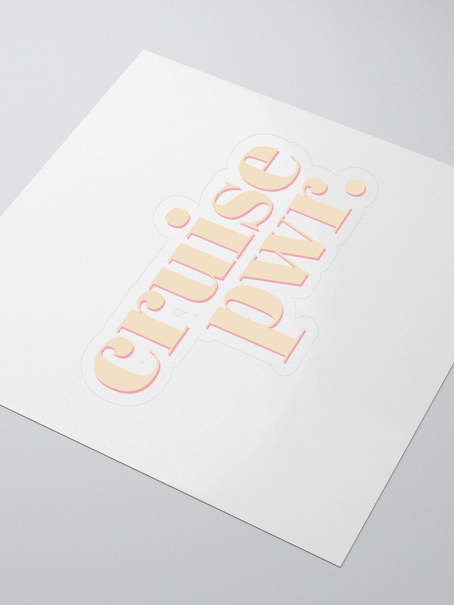 Cruise PWR Kiss Cut Stickers product image (3)