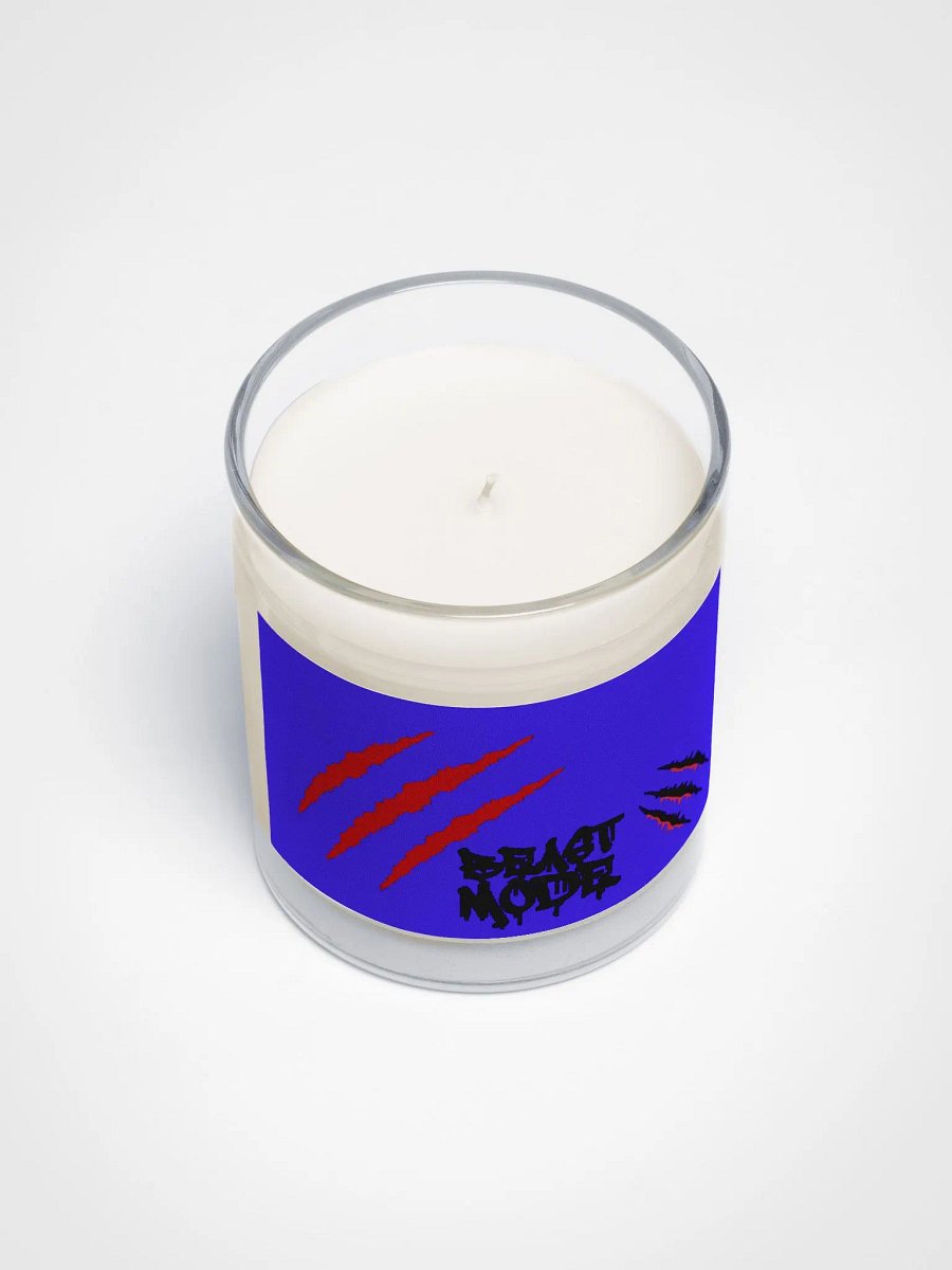 Beast Mode Soy Wax Candle In A Clear Glass Jar product image (3)