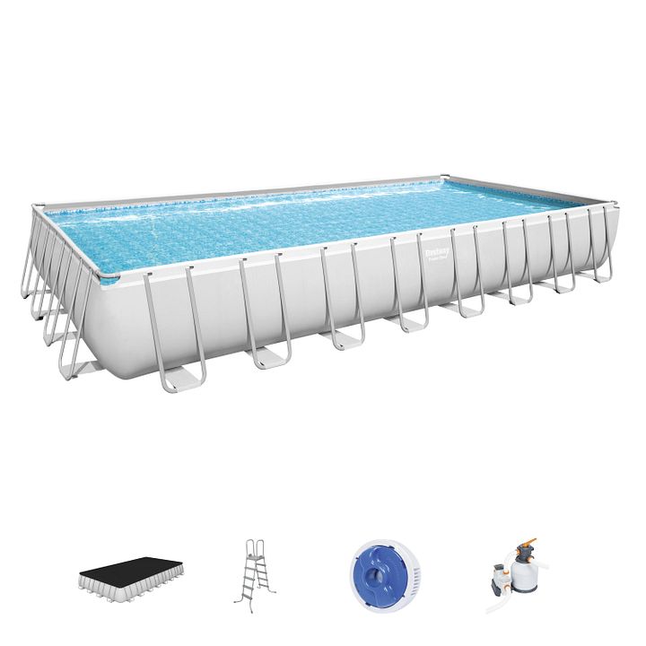 Bestway PowerSteel 31 x 16 Feet Rectangular Poolset product image (1)