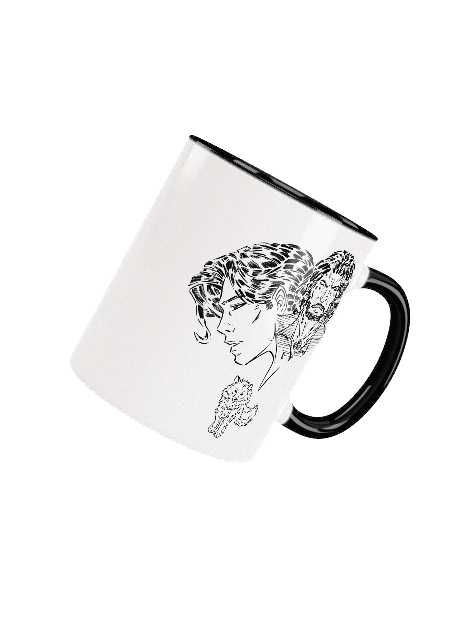 MEIFUMADO | Naoki & Daisuke | Black & White Mug product image (4)