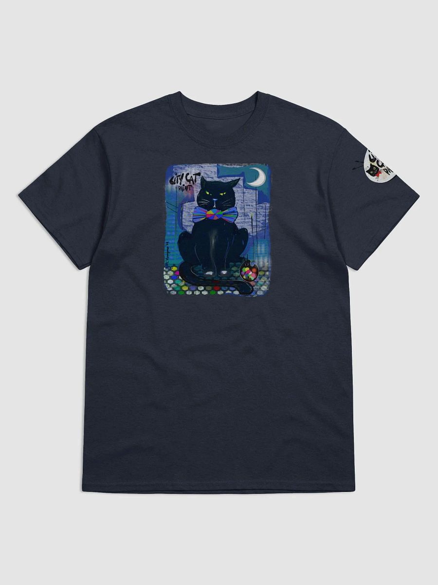 CityCatPaint 'Midnight Watch' Cotton Heavyweight Tee product image (1)