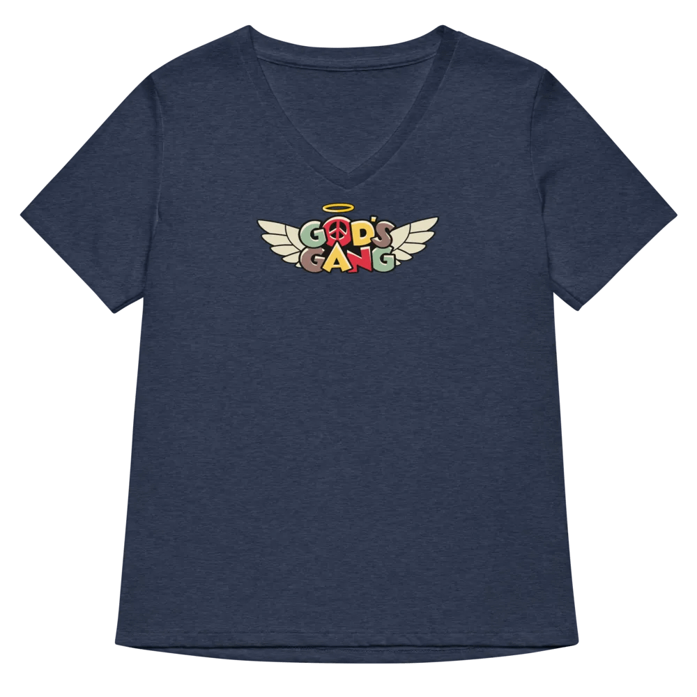 God's Gang | Women's Relaxed V-Neck T-Shirt product image (29)