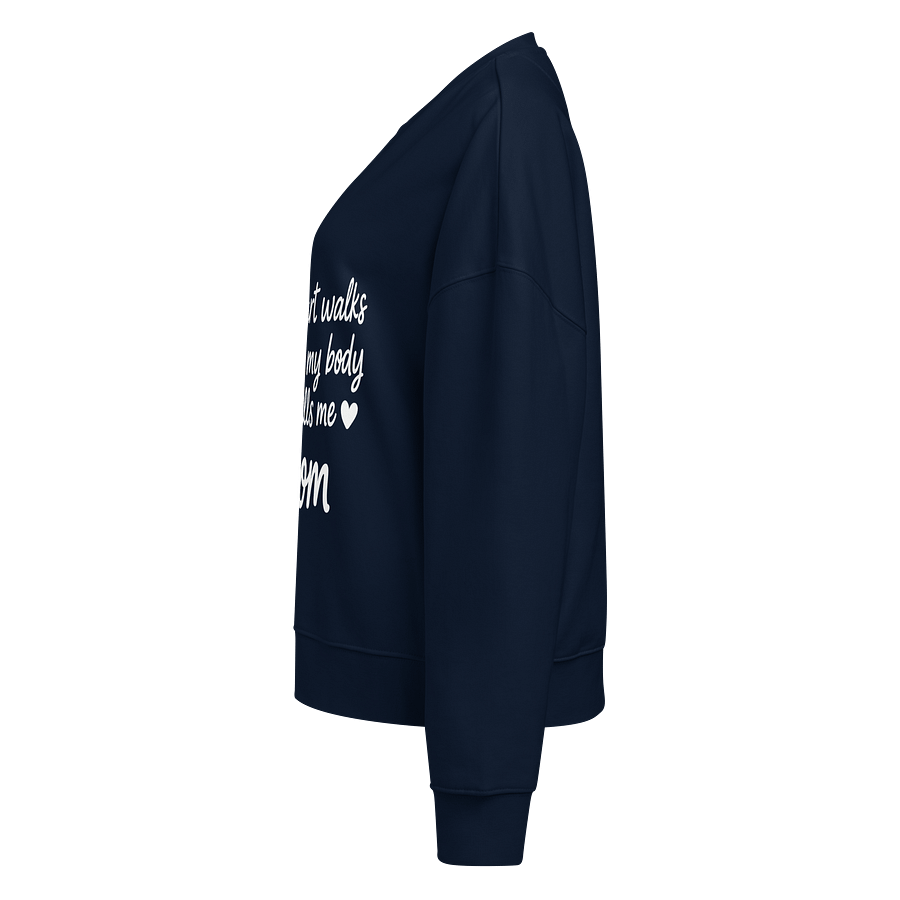 Heartfelt Mom Quote Organic Sweatshirt product image (3)