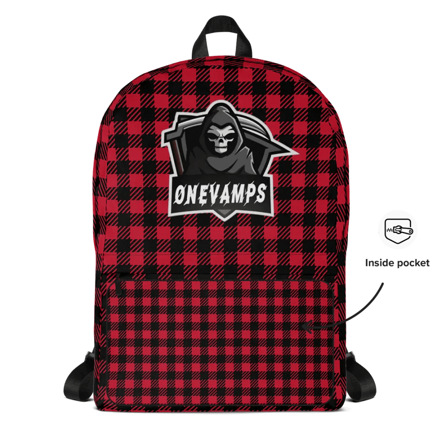 OneVamps Backpack Red Black color product image (9)