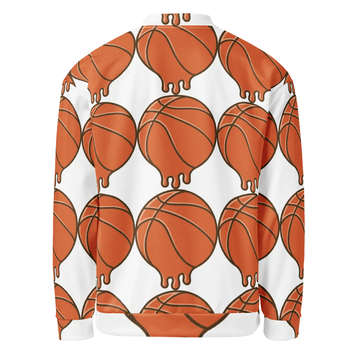 Melting Basketball All-Over Print Bomber Jacket product image (2)
