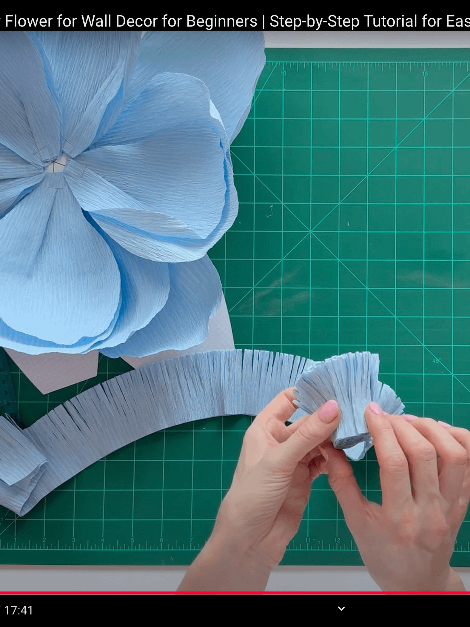 DIY Giant Crepe Paper Flower: Templates from Video Tutorial product image (7)