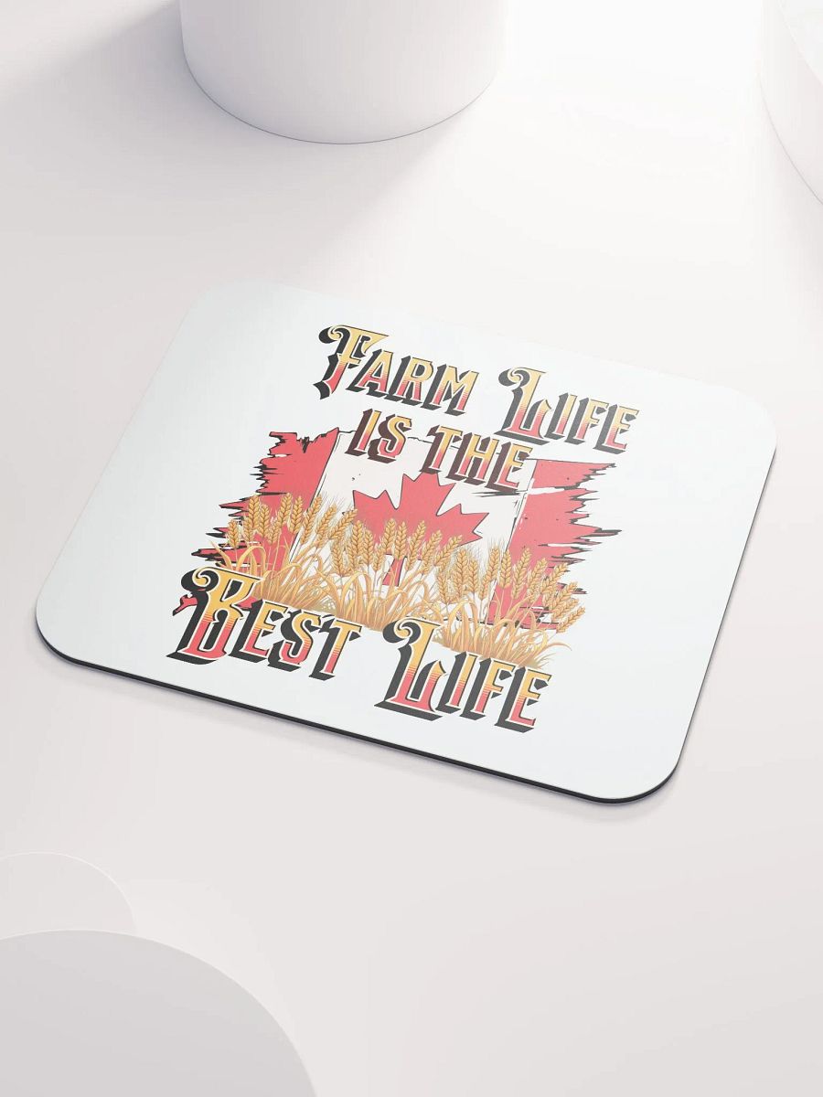 Farm Life Is The Best Life Canada Flag Mouse Pad product image (3)