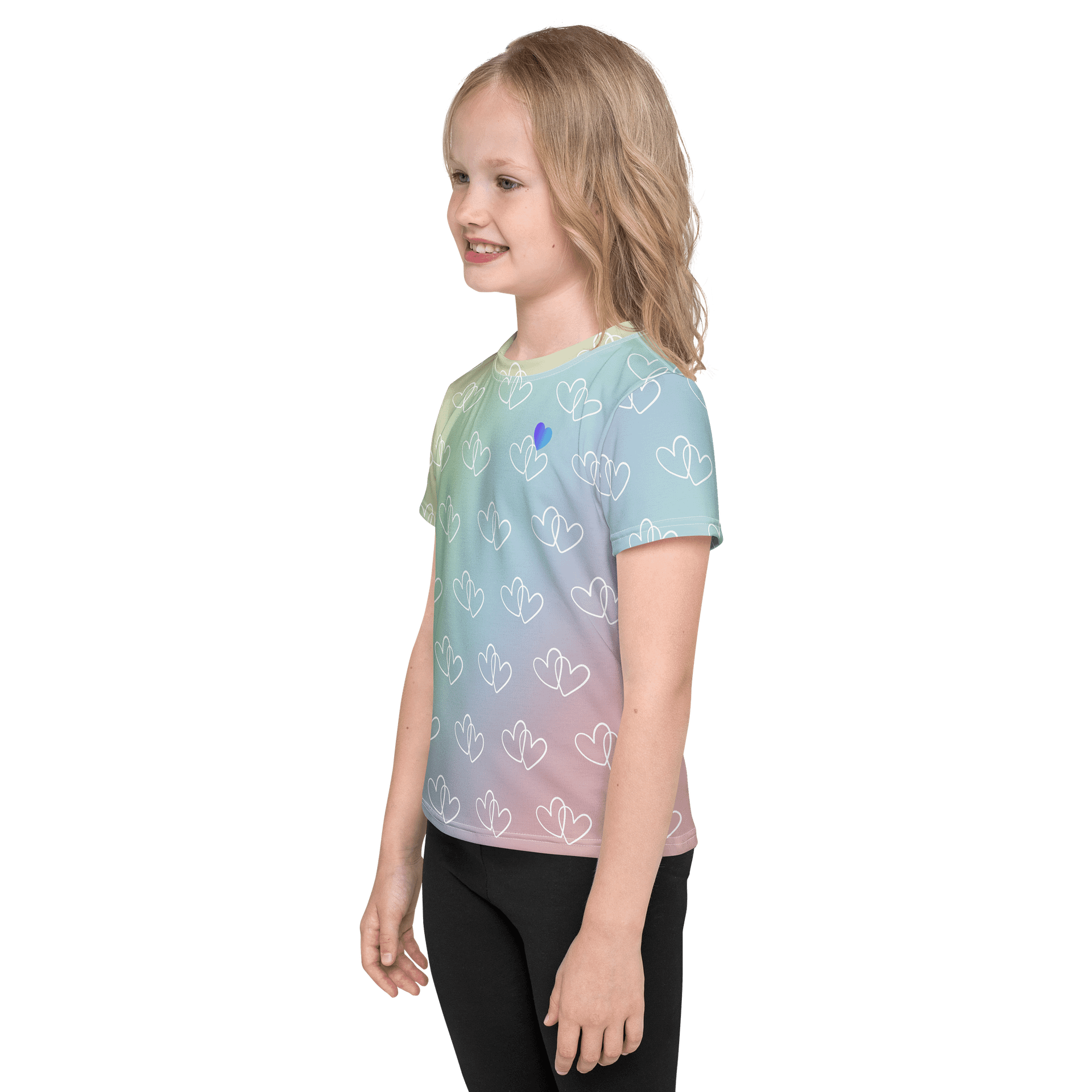 Rainbow Heart Kids Tee product image (3)