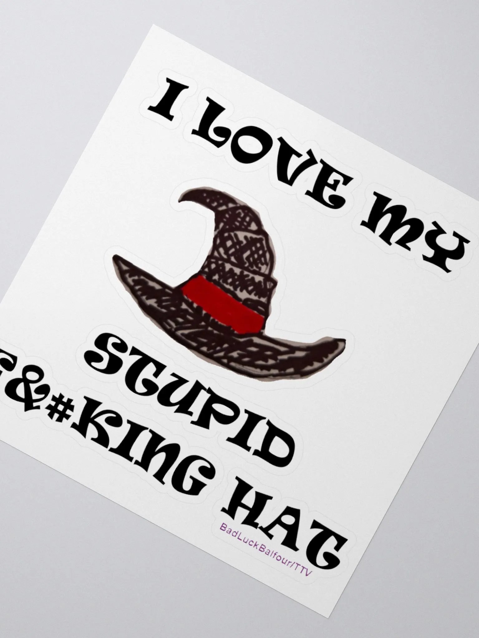 Stupid Hat Sticker product image (2)