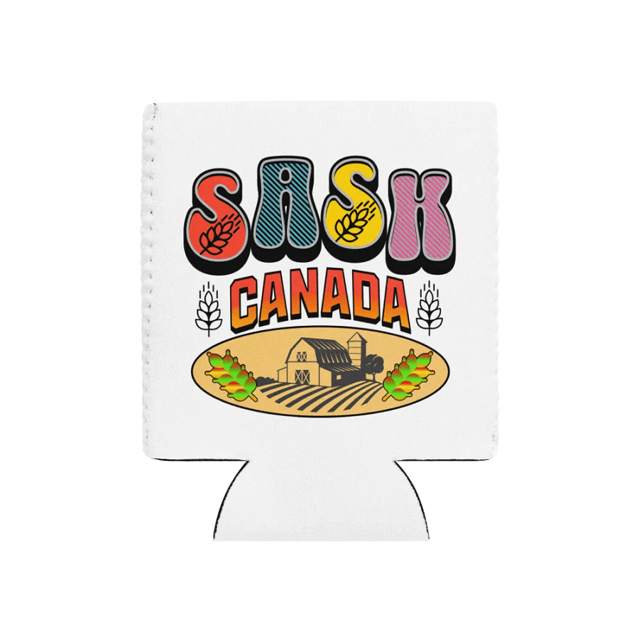 Sask Canada Farm Scene Can Cooler product image (1)