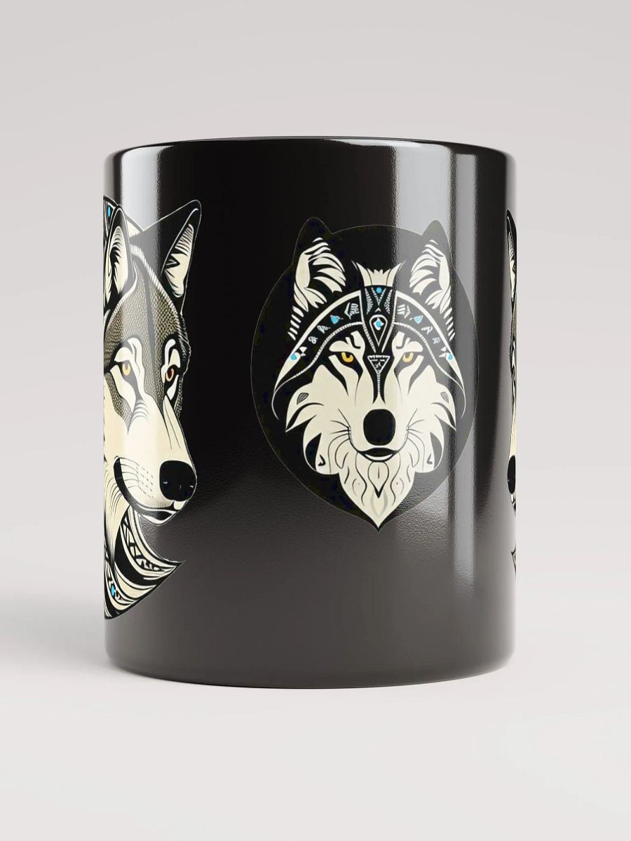 Timber Wolf Glossy Black Mugs product image (3)