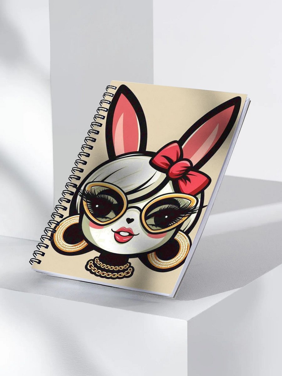 Chic Rabbit Glamour Spiral Notebook product image (3)