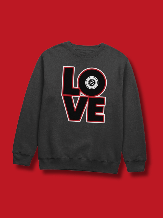 LOVE Vinyl Singles Unisex Sweatshirt product image (1)