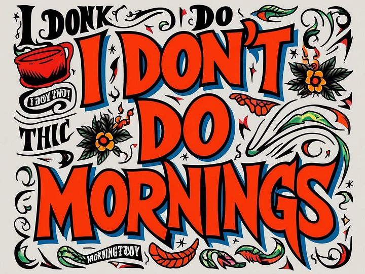 Vibrant Morning Hater Tumbler product image (2)