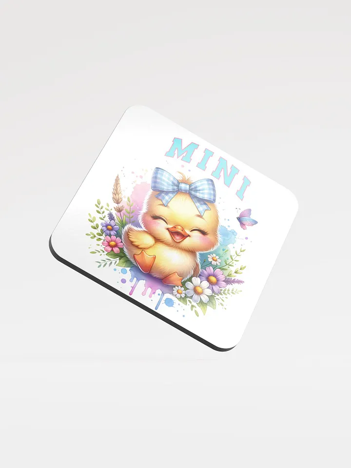 Mini Duckling Delight Glossed Cork Coaster 2 product image (1)