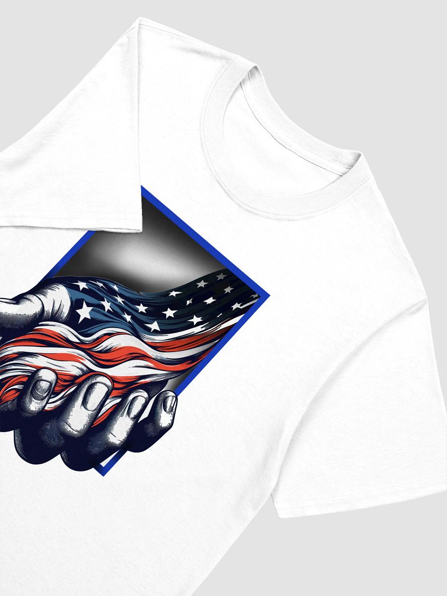 Patriotic Hand with American flag Unisex T-Shirt product image (8)