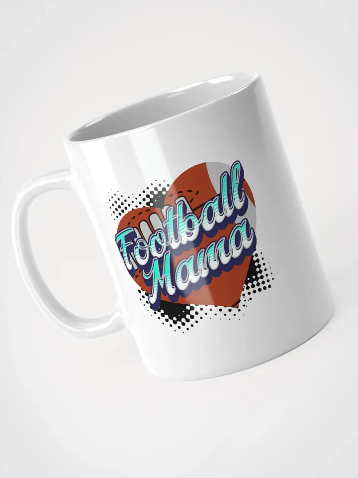 Mama Heart Football Mug product image (2)