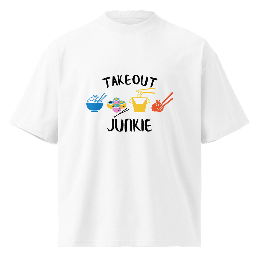 Take Out Junkie - Asian Food Lover - Stanley/Stella Unisex Organic Oversized T-Shirt SATU020 - Light Colors product image (9)