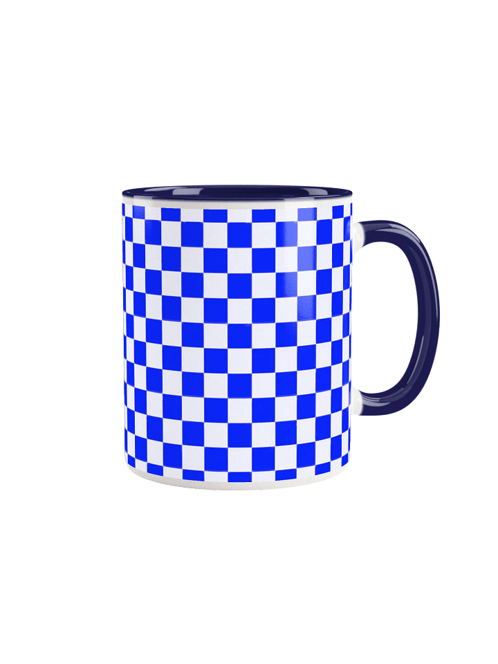 Checkered! Blue and White Checkers Mug product image (12)