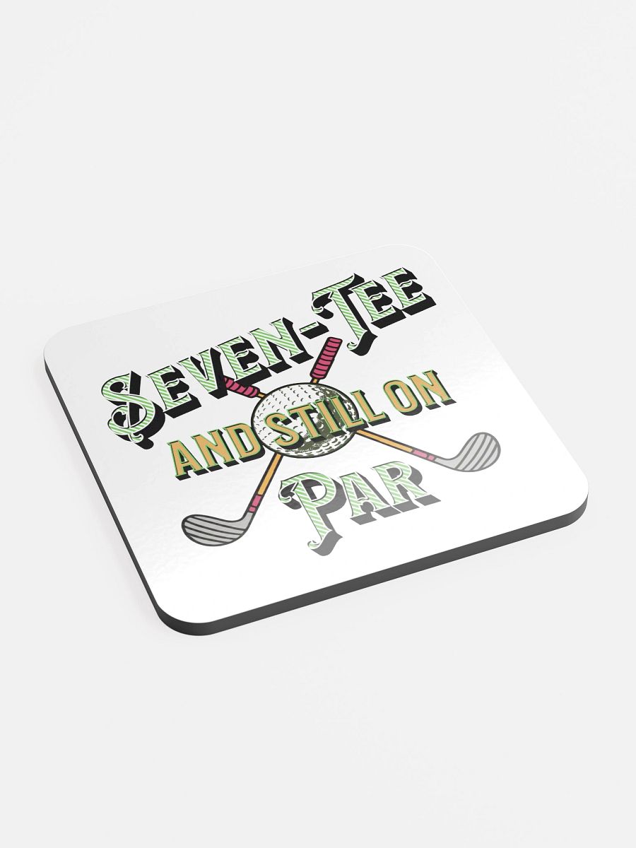 Seven-Tee And Still On Par Golfing Vintage Club Coaster Set product image (3)