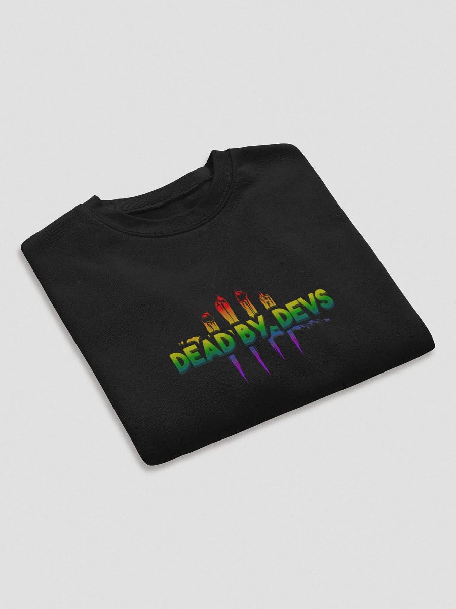 DEAD BY DEVS | CUSTOM PRINT WOMEN'S CROP CREWNECK product image (4)