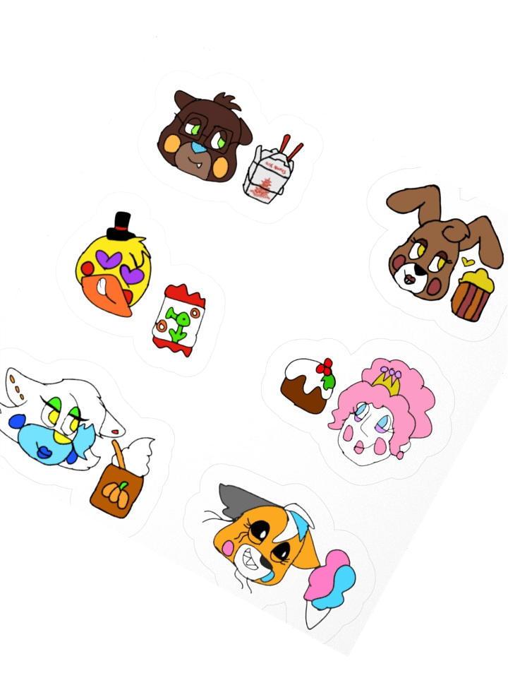 The Candy Cast Fav Foods! Sticker Set product image (6)