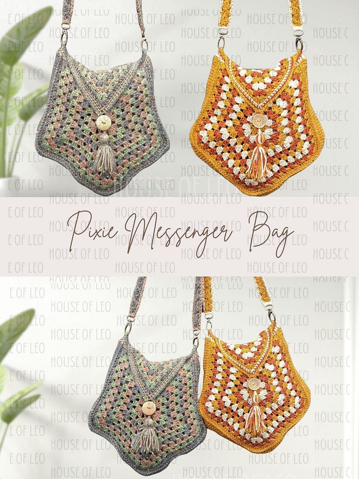 Pixie Messenger Bag Crochet Pattern product image (2)