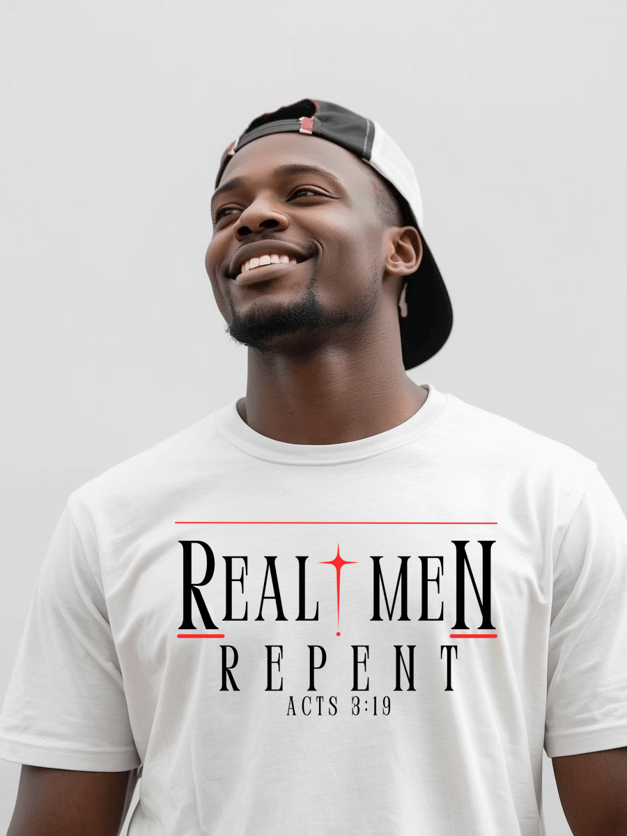 Real Men Repent - Men’s Christian T-Shirt product image (1)