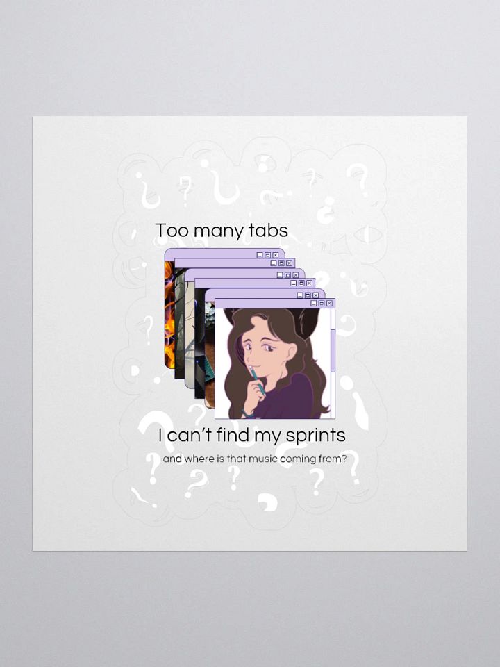 Too Many Tabs sticker product image (1)