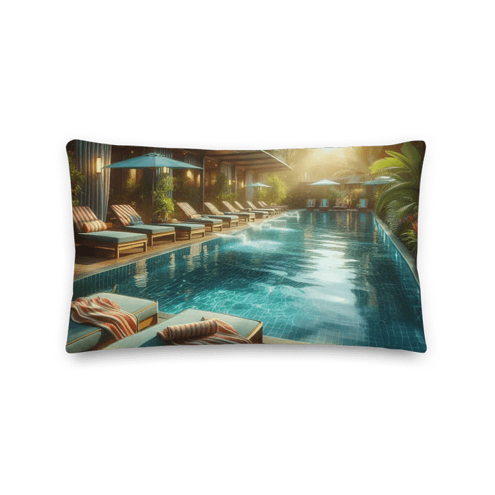 Tropical Oasis Premium Pillow | AI Design product image (2)