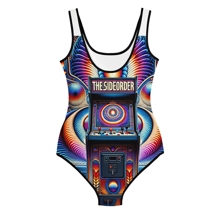 Psychedelic Arcade All-Over Youth Swimsuit product image (2)