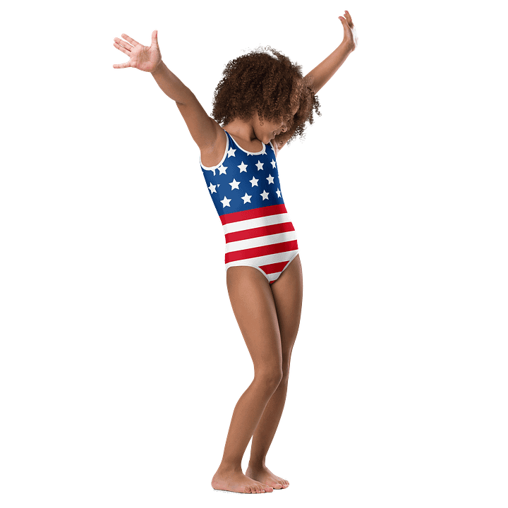 Stars and Stripes Splash: All-Over Kids Swimsuit product image (1)
