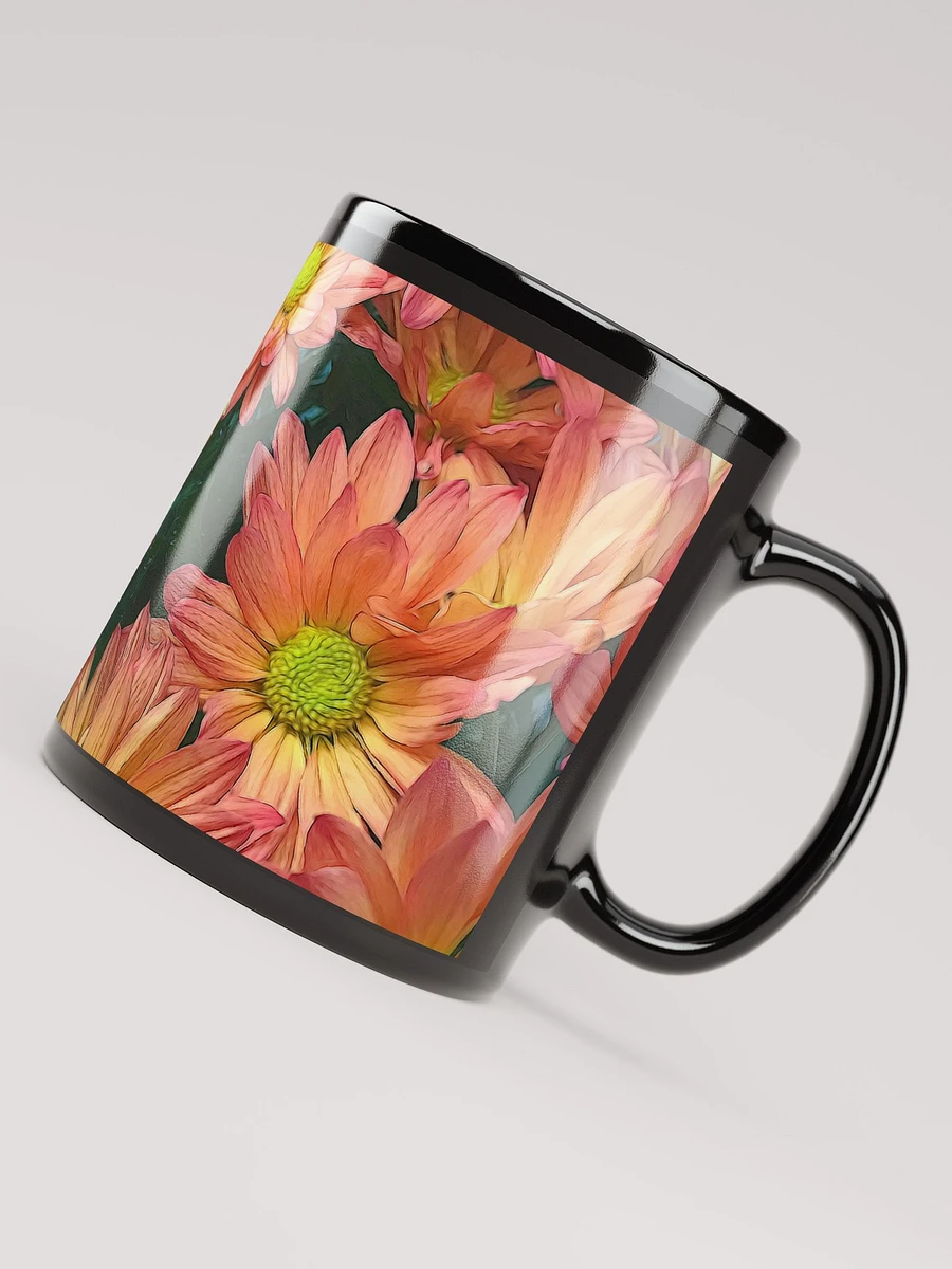 Cream and Pink Daisies Black Coffee Mug product image (7)